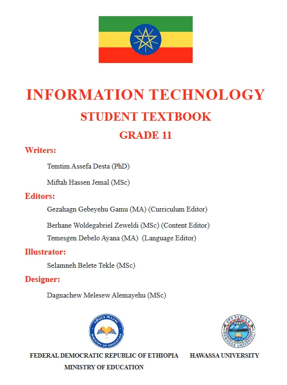 Download Ethiopian new Curriculum grade 11 information technology Student Textbook PDF